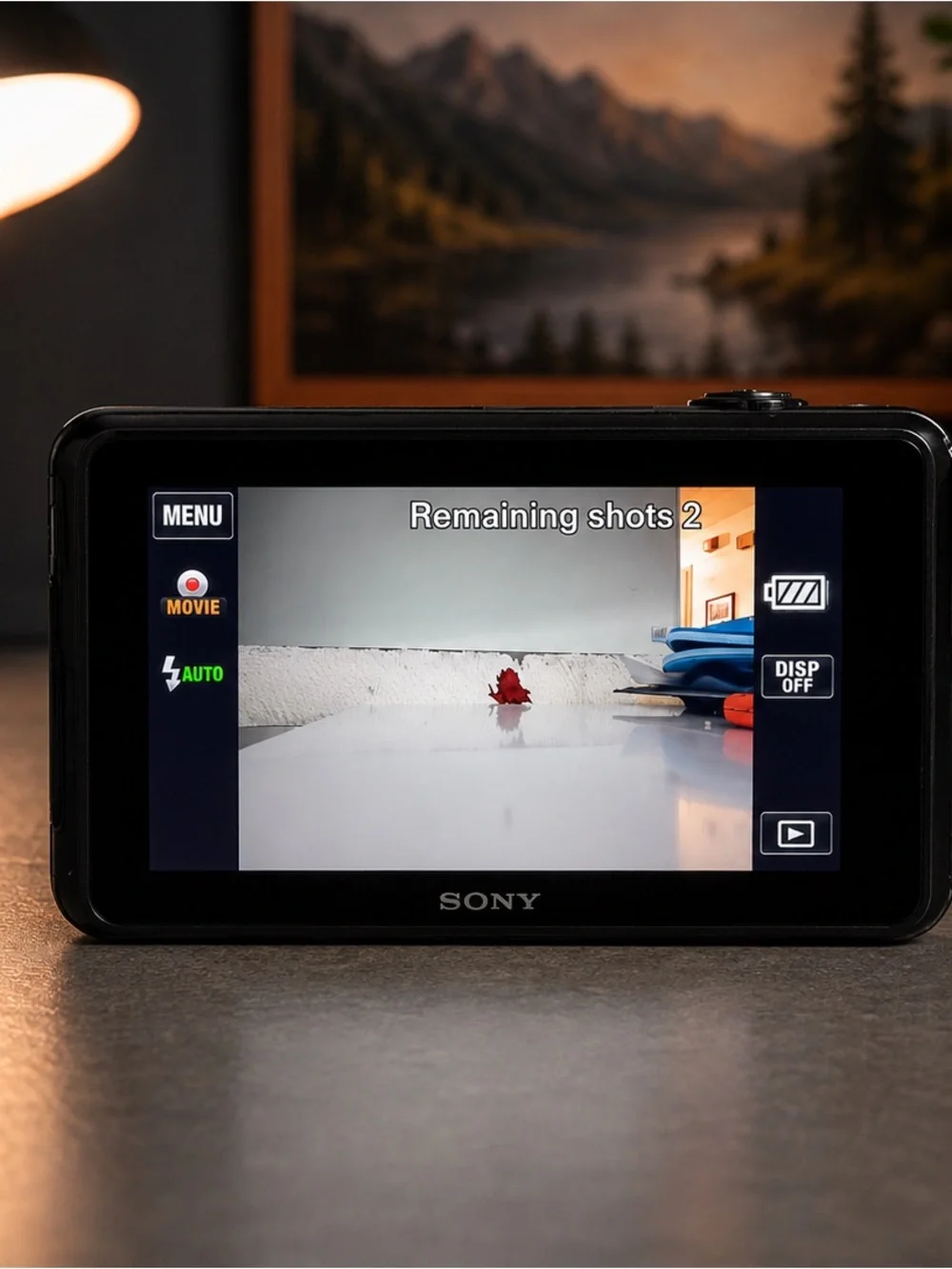 Sony Cyber-shot DSC-WX9 16.2MP Digital Camera Black Tested HD Video